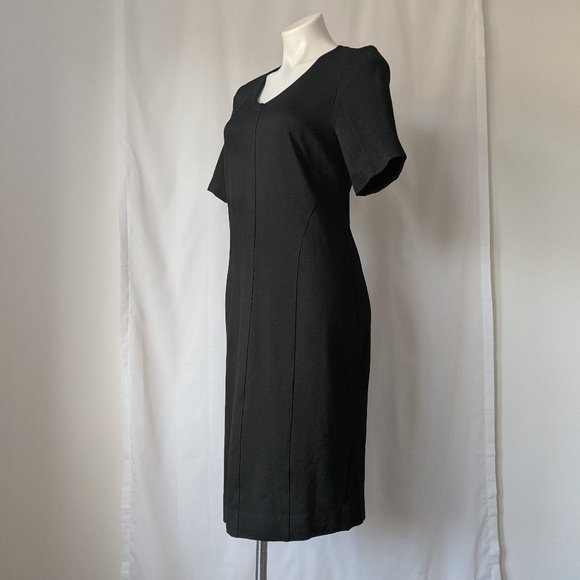 cabi ▪ black ponte classic claire sheath dress - Picture 5 of 14